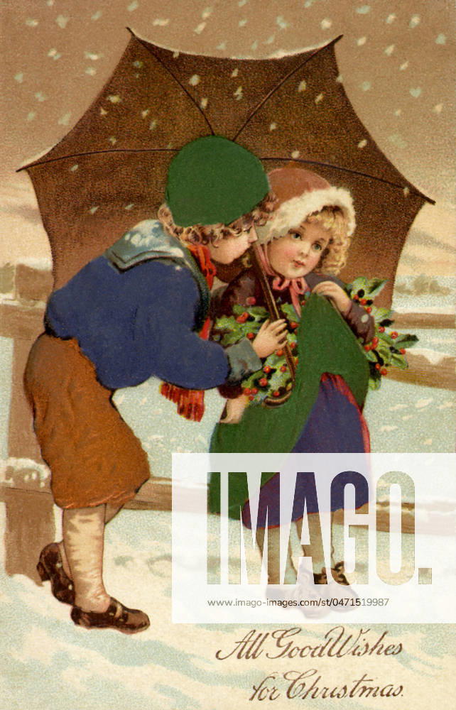 Boy and Girl in Snow Boy and Girl in Snow Date: 1910