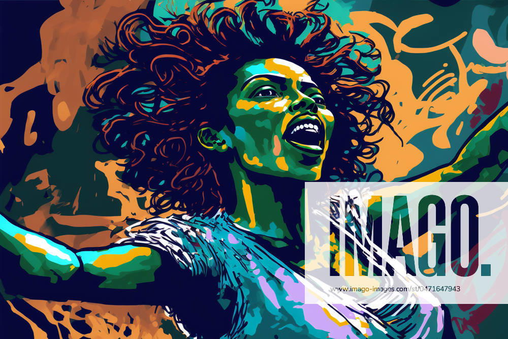 African woman Portrait . The Struggle for Freedom and Independence. Cartoon. African woman Portrait . The Struggle for Freedom and Independence. Cartoon