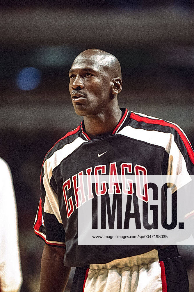 Basketball Michael Jordan Michael Jordan competing against the Utah Jazz during the 1997 NBA, Basketball Herren, USA Finals United Center