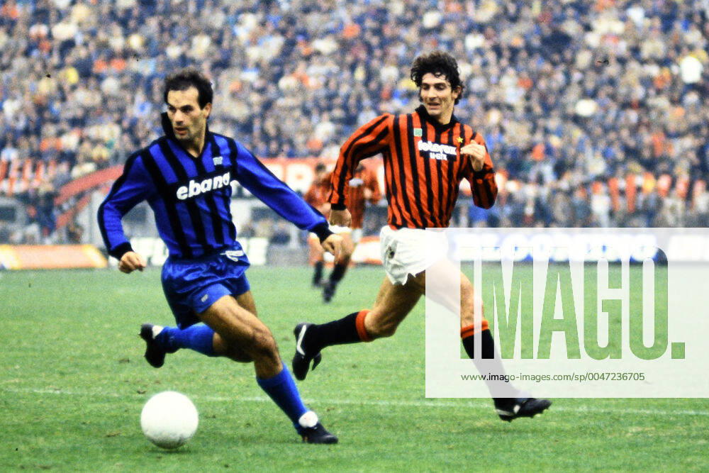 Serie A Championship 1985-86, Milan-Pisa 1-0, PAOLO ROSSI CAMPIONATO SERIE A 1985-86 MILAN-PISA 1-0