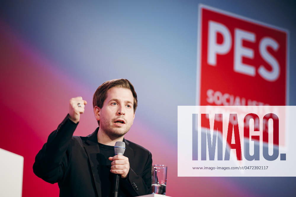 Kevin Kuehnert, Secretary General of the SPD, recorded at the Social Democratic Congress of the SPD and PES with the motto We stand together for our Europe in Berlin, 04 05 2024 Berlin Germany