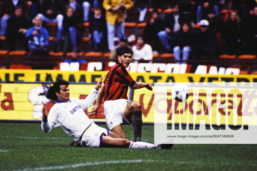 ZVONIMIR BOBAN, AC Milan, FERNANDO COUTO, Parma, Serie A, Milan vs Parma 1-1, Milano SERIE A 1994-95 MILAN-PARMA 1-1