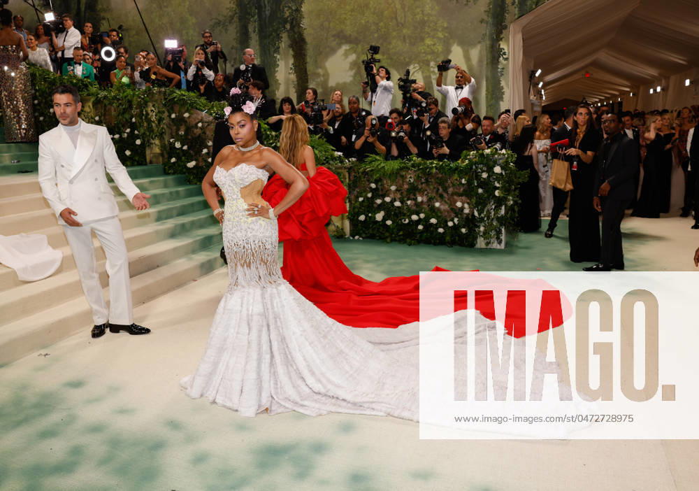 Taraji P. Henson arrives on the red carpet at the 2024 Met Gala celebrating Sleeping Beauties: Reawakening Fashion at The Metropolitan Museum of Art on Monday, May 6, 2024 in New York City. NYP20240506354 JOHNxANGELILLO