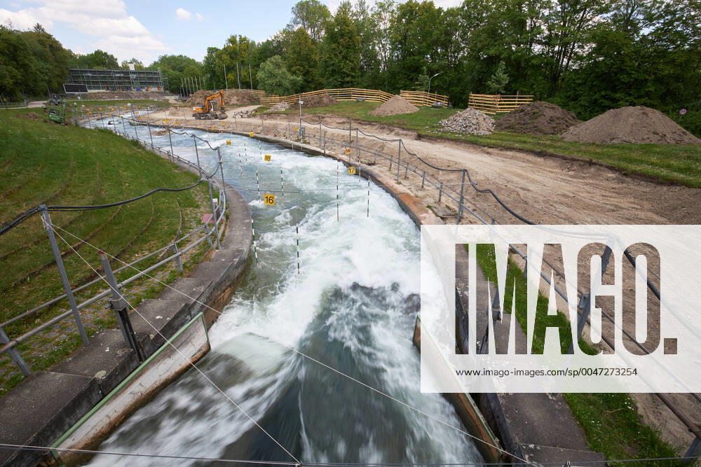 Construction site Eiskanal the area will be closed to passers-by for almost two years due to the reconstruction of the track for the canoe slalom WM 2022