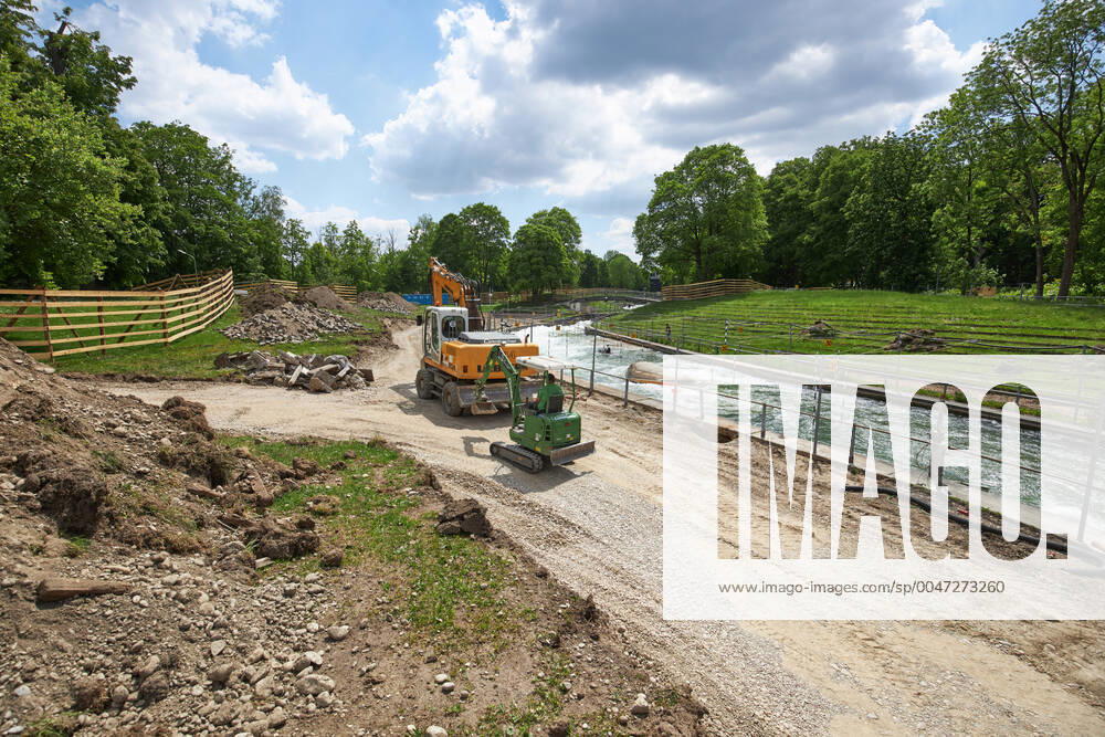 Construction site Eiskanal the area will be closed to passers-by for almost two years due to the reconstruction of the track for the canoe slalom WM 2022