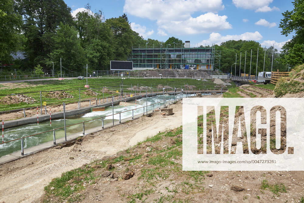 Construction site Eiskanal the area will be closed to passers-by for almost two years due to the reconstruction of the track for the canoe slalom WM 2022