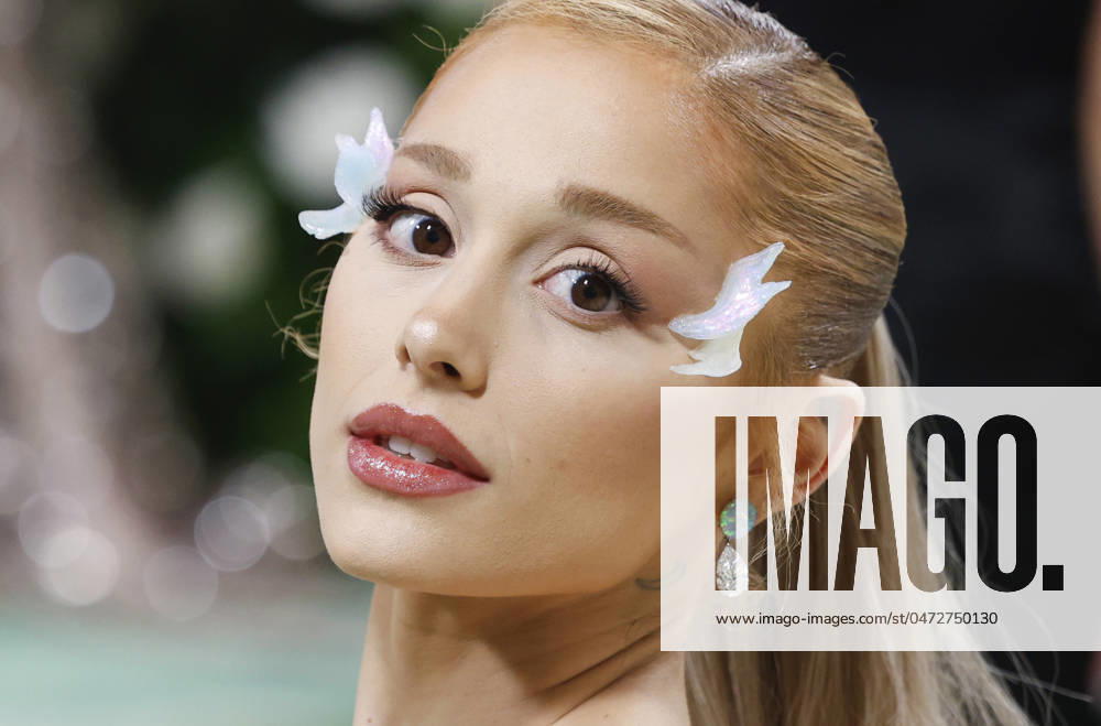Ariana Grande arrives on the red carpet at the 2024 Met Gala celebrating Sleeping Beauties: Reawakening Fashion at The Metropolitan Museum of Art on Monday, May 6, 2024 in New York City. NYP20240506682 JOHNxANGELILLO