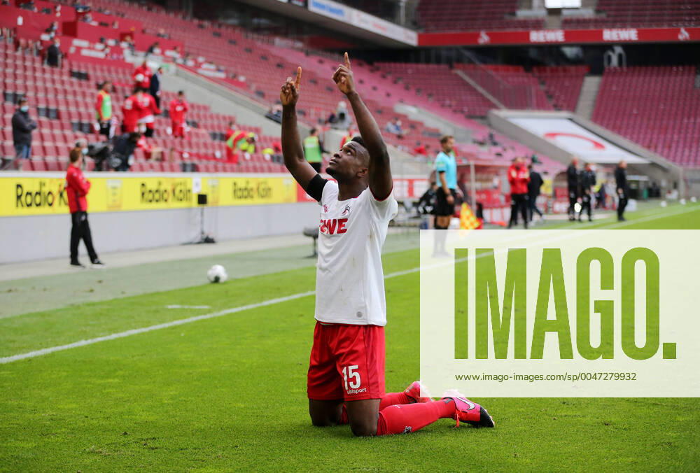 Football 2 2 cheers Goal scorers Jhon Cordoba Cologne Cologne, 24 05 2020, Bundesliga football, 1 FC Cologne Fortuna Duesseldorf Cologne Poolfoto WITTERS ,