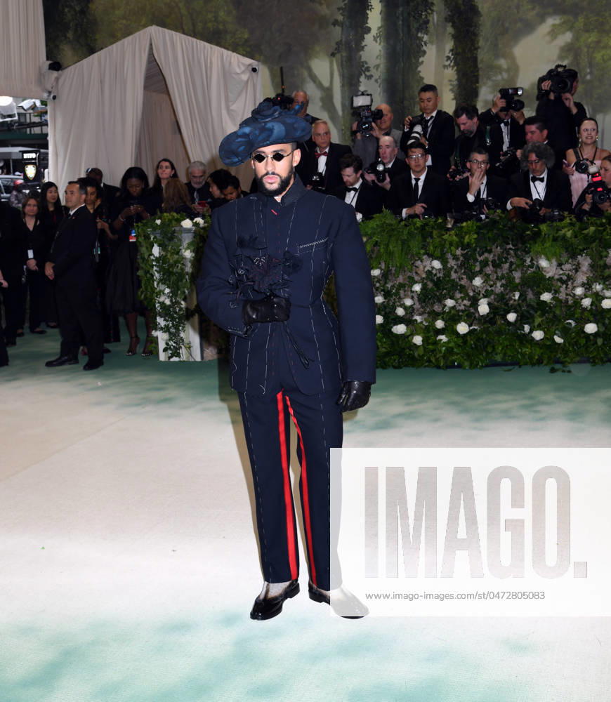 Bad Bunny attends the 2024 Met Gala Celebrating Sleeping Beauties: Reawakening Fashion at Metropolitan Museum of Art in New York. New York USA - ZUMAp281 20240506_zea_p281_005