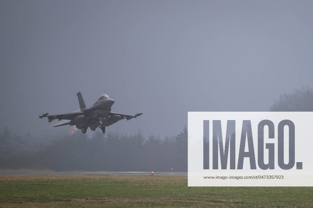 A U.S. Air Force F-16 Fighting Falcon assigned to the 480th Fighter Squadron takes off in support of an Agile Combat Employment training movement in the Baltic region at Spangdahlem Air Base Germany, Feb. 29, 2024. Todays global environment requires the ability to rapidly deploy and sustain operations from great distances. Through collaborative efforts with our Allies and Partners, the U.S. works to provide our forces with the capabilities they need to combat current and future threats. Air Force