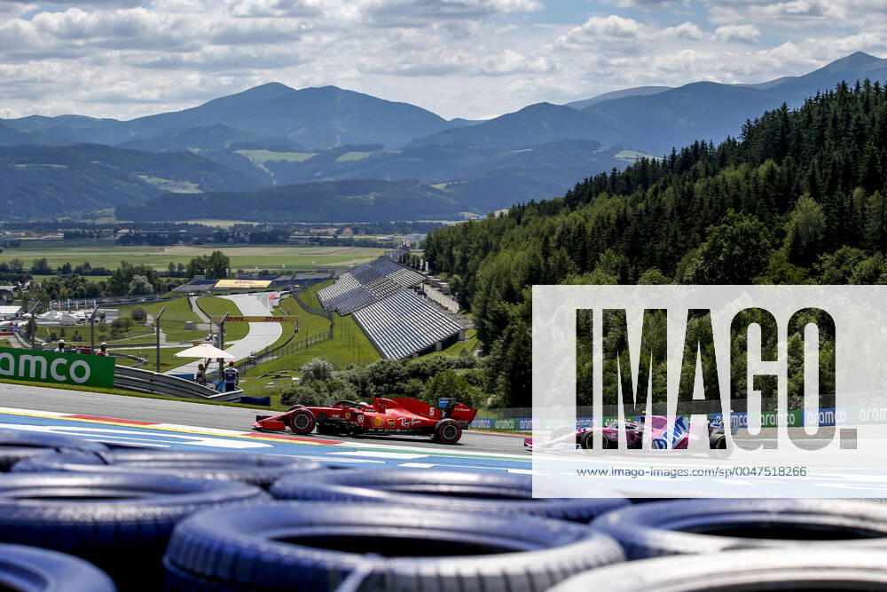 Motorsports: FIA Formula One World Championship, WM, Weltmeisterschaft 2020, Grand Prix of Austria, 5 Sebastian Vettel (GER, Scuderia Ferrari Mission Winnow), 18 Lance Stroll (CAN, BWT Racing Point F1 Team), Spielberg Austria