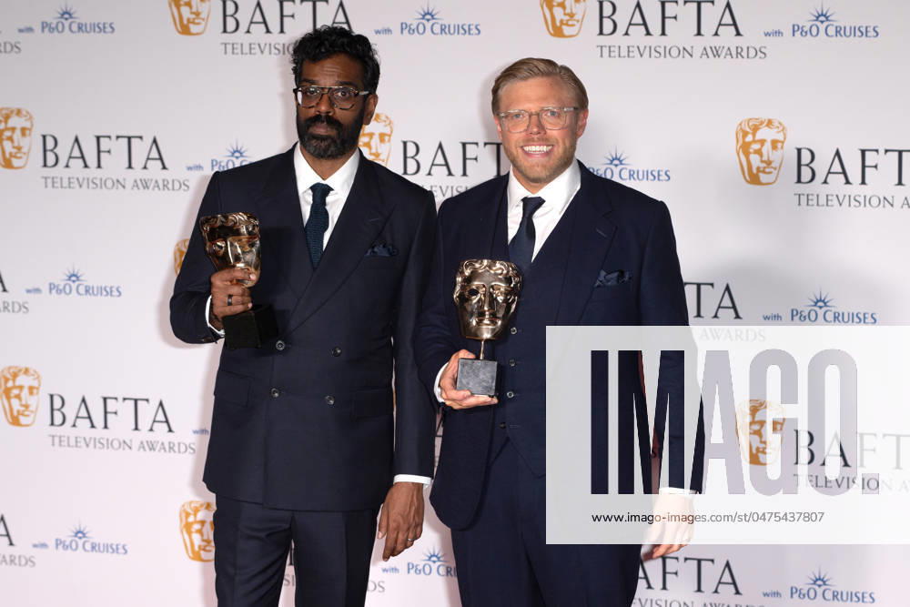 Romesh Ranganathan and Rob Beckett attends the BAFTA Television Awards with P&O Cruises, at the Royal Festival Hall in London, England. UK. Sunday 12th May 2024 -
