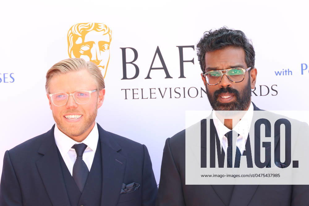 BAFTA Television Awards with P&O Cruises Rob Beckett and Romesh Ranganathan, BAFTA Television Awards with P&O Cruises, Royal Festival Hall, London, UK, 12 May 2024, Photo by Richard Goldschmidt London London UK