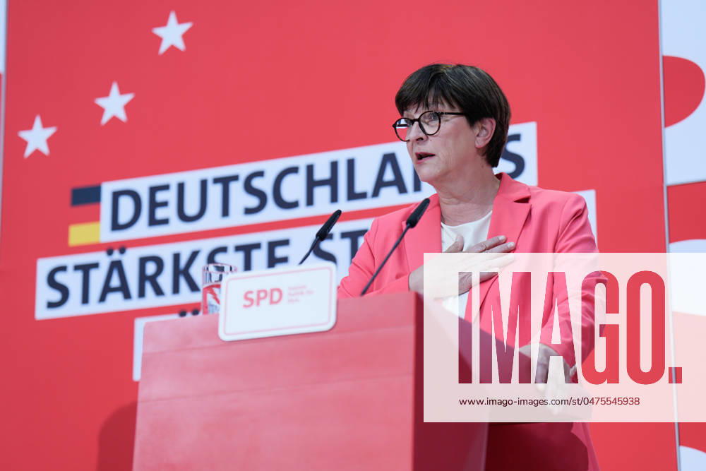 Press conference, SPD, Willy Brandt Haus, Saskia Esken Press conference, SPD, Chairwoman, Saskia Esken Berlin Berlin GER
