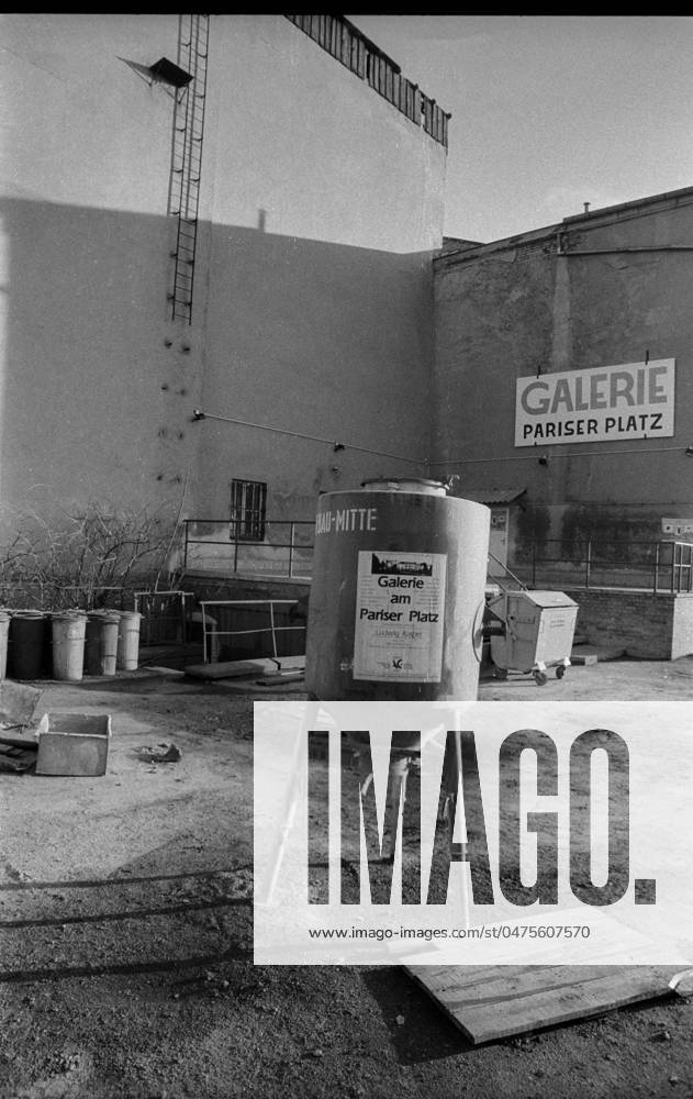 Galerie am Pariser Platz Germany, Berlin, 13 01 1991, Galerie am Pariser Platz, former Akademie der Künste, construction site, Â
