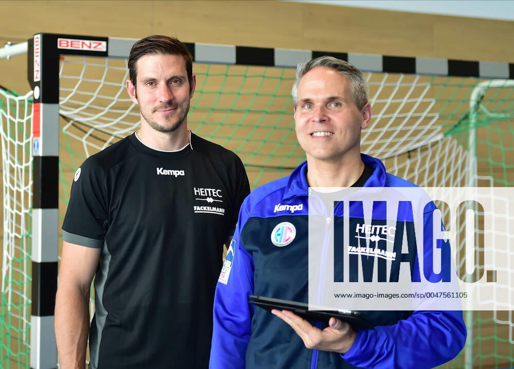 Handball Season 2020 2021 Training start HC Erlangen HCE OGo Michael Haaß Trainer HC Erlangen HCE Thomas Hankel Co Trainer HC Erlangen HCE