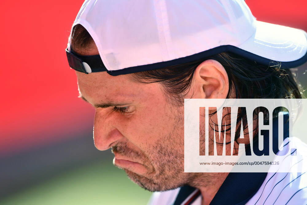 Tommy Haas GER , disappointed Tommy Hass GER vs Jannik Sinner Bett1ACES tennis tournament tennis tournament, tennis tournament, ladies and gentlemen on LTTC Tot Weiss facility at Steffi Graf Stadium Berlin