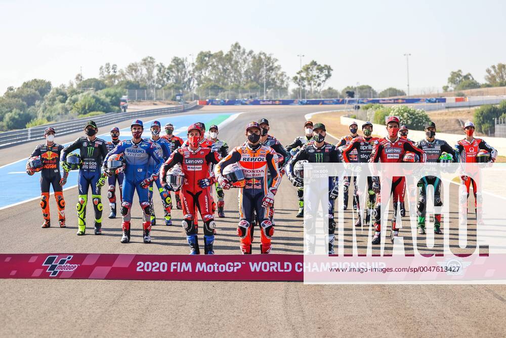 KW29 Presentation of teams and pilots of MotoGP for the Spanish Grand Prix next weekend at Jerez, July 16, 2020. Presentacion de equipos y pilotos de Moto GP para el Gran Premio de Espana del próximo fin de semana. Jerez 16 de Julio de 2020. Pilots of MotoGP Circuito de Jerez-Angel Nieto Cordon Press Cordon Press xx xx