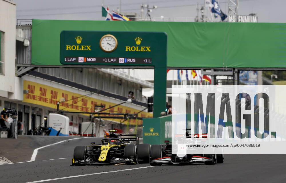 Motorsports: FIA Formula One World Championship, WM, Weltmeisterschaft 2020, Grand Prix of Hungary, 31 Esteban Ocon (FRA, Renault DP World F1 Team), 8 Romain Grosjean (FRA, Haas F1 Team), Budapest Hungary