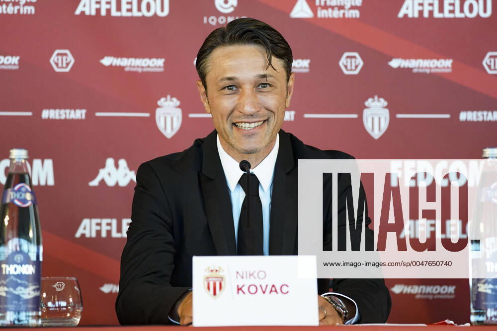 KW30 Niko Kovac (entraineur de l AS Monaco) FOOTBALL : Niko Kovac nouvel entraineur de l AS Monaco - Conf de presse - Monaco - 21 07 2020 NorbertScanella PanoramiC