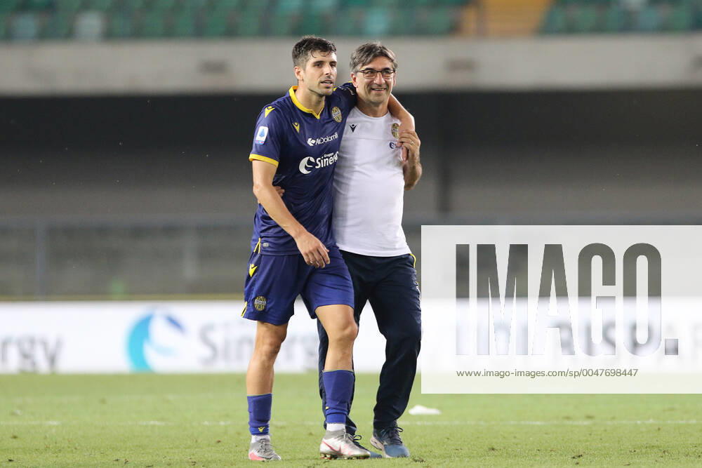 Photo Paola Garbuio LaPresse July 29, 2020 Verona, Italy soccer Hellas Verona vs Spal - Italian Football Championship League A TIM 2019 2020 - Bentegodi stadium. In the pic: ivan juric, miguel veloso
