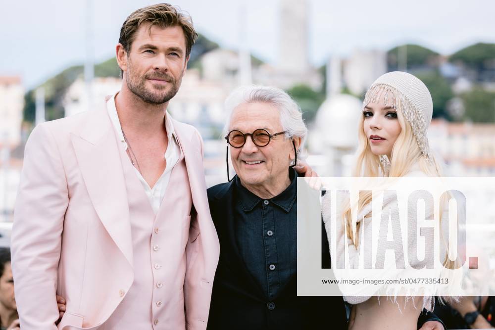 77eme Festival International du Film de Cannes Photocall with Furiosa A Mad Max Saga 77th International cannes Film Festival Photocall with Furiosa A Mad Max Saga movie cast Chris Hemsworth, George Miller, Anya Taylor Joy 304998 2024 05 16 Alpes Maritimes Cannes France
