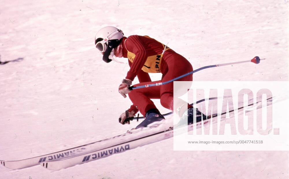 02 02 76 Olympia Innsbruck Austria, Innsbruck, 02 02 1976, Winter Olympia 1976 in Innsbruck Rosi Mittermaier BRD at the downhill