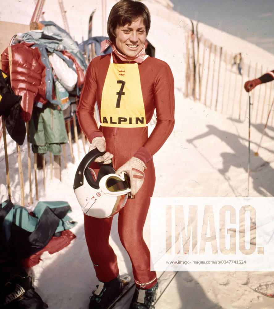 02 02 76 Olympia Innsbruck Austria, Innsbruck, 02 02 1976, Winter Olympia 1976 in Innsbruck Rosi Mittermaier BRD at the downhill
