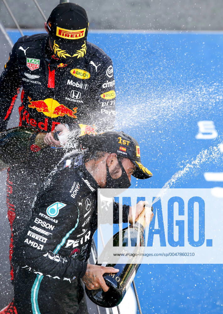 Motorsports FIA Formula One World Championship 2020, Grand Prix of Spain, 44 Lewis Hamilton GBR, Mercedes AMG Petronas Formula One Team , 33 Max Verstappen NLD, Aston Martin Red Bull Racing , Barcelona Spain