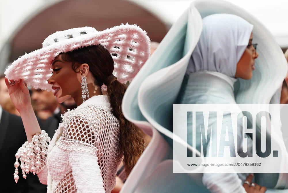 Bilder des Jahres 2024, Entertainment 05 Mai Entertainment Themen der Woche KW21 (240521) -- CANNES, May 21, 2024 -- Canadian model Winnie Harlow (L) and Somalian-Norwegian model Rawdah Mohamed arrive for the screening of the film The Apprentice at the 77th edition of the Cannes Film Festival in Cannes, southern France, on May 20, 2024. ) FRANCE-CANNES-FILM FESTIVAL-THE APPRENTICE GaoxJing