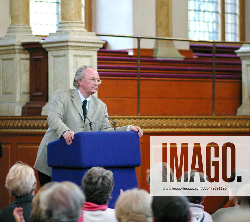 Philip Pullman at a Sunday Times Oxford Literary Festival lecture in the Sheldonian Theatre, Oxford.