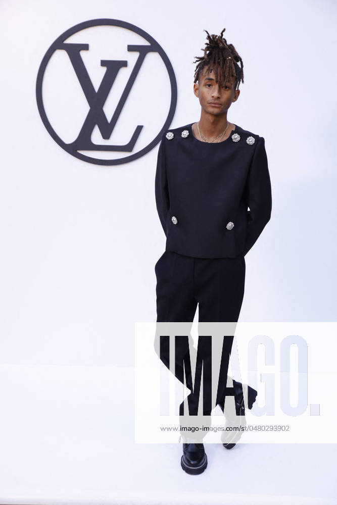 Louis Vuitton Fashion Show Photocall - Barcelona Actor Jaden Smith poses at the photocall of the Louis Vuitton fashion show at Park Guell on May 23, 2024, in Barcelona, Catalonia, Spain. The Park Guell in Barcelona hosts today the Louis Vuitton Cruise 2025 collection fashion show, in one of the many actions that the firm has planned in collaboration with the Catalan capital to accompany the 37th America s Cup. The collection has been designed by Nicholas Ghesquiere, and the event will bring together Hollywood personalities and artists, as well as the owner of LVMH, Bernard Arnault, the man with the world s largest fortune. Photo by Kike Rincon Europa Press ABACAPRESS.COM Barcelona Spain