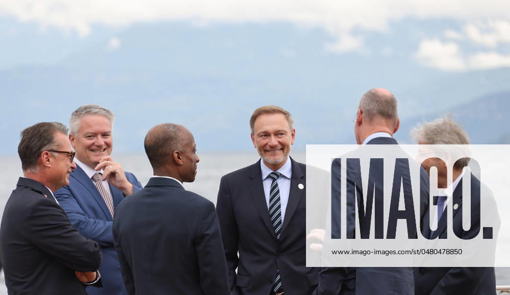 G 7 Italy Finance Minister Meeting 24 03 2024,Italy, Stresa, Lago Maggiore, G 7 Italy, FINANCE MINISTERS AND CENTRAL BANK GOVERNORS MEETING, with Federal Minister of Finance CHristian Lindner Stresa Stresa Italy