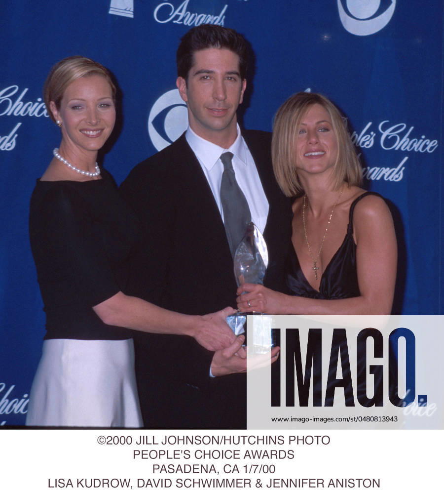 2000 JILL JOHNSON HUTCHINS PHOTO.PEOPLE S CHOICE AWARDS.PASADENA, CA 1 7 00.LISA KUDROW, DAVID SCHWIMMER & JENNIFER ANISTON
