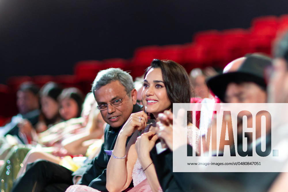 Cannes - Pierre Angenieux Prize Award Ceremony Preity Zinta during the 2024 Pierre Angenieux Prize award ceremony at the 77th annual Cannes Film Festival at the Palais des Festivals, Saturday, May 24, 2024 in Cannes, France. Photo by Cyril Chateau ABACAPRESS.COM Cannes France