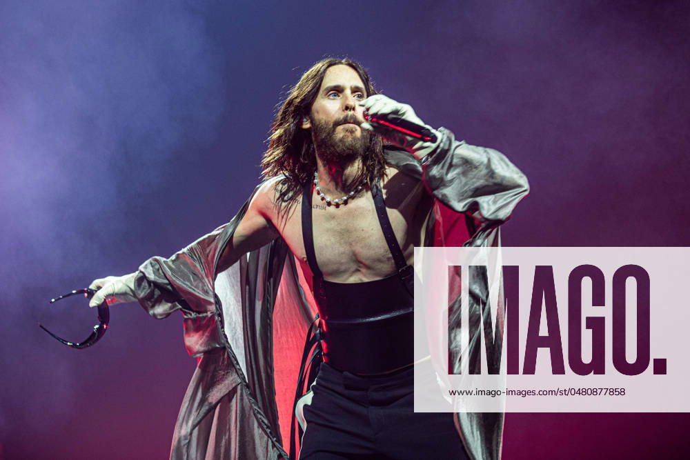 Music Concert - Thirty Seconds to Mars - Seasons Tour Jared Leto of Thirty Seconds To Mars Bologna Unipol Arena Italy