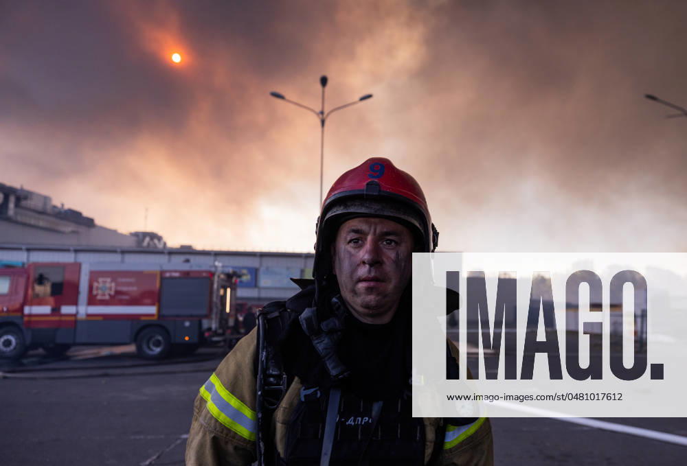 Serghi responds to the strike site after Russia hit an epicenter in the city of Kharkiv, Ukraine on Saturday, May 25, 2024. The number of casualties is still unknown. - ZUMAj167 20240525_zip_j167_003