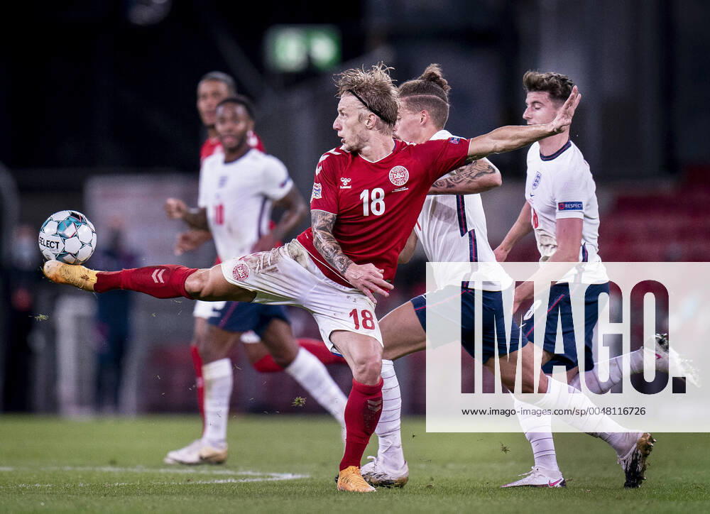 Denmarks Daniel Wass during the Nations League match between Denmark and England in the Park, Tuesday 8 September 2020, Copenhagen Denmark