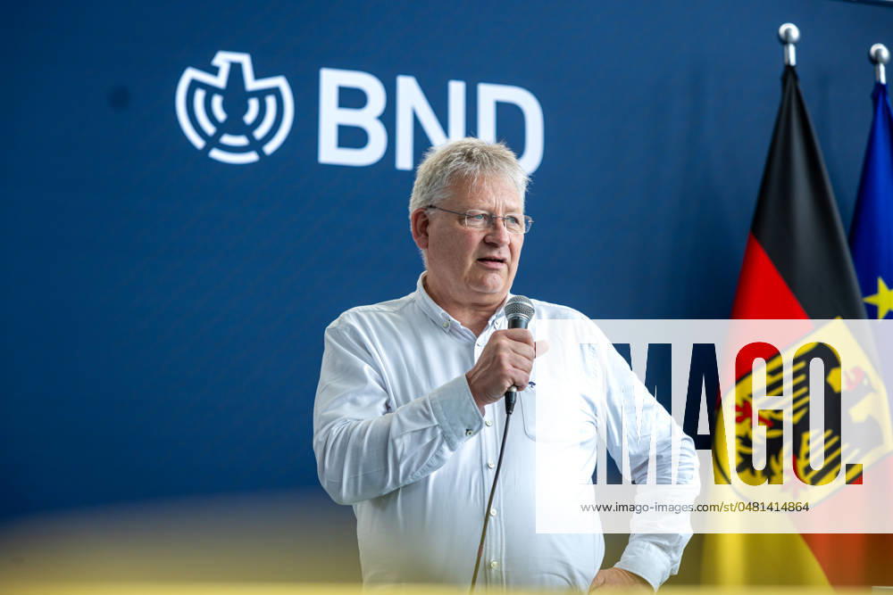 Germany, Berlin on 26 05 2024 Dr Bruno Kahl, President of the Federal Intelligence Service BND at the BND stand in the Federal Chancellery as part of the celebration of democracy 75 years of the Basic Law
