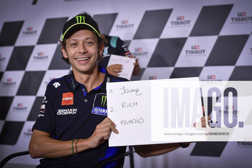 Press Confference before the TISSOT Grand Prix of Emilia Romagna and the Rimini Riviera at Misano World Circuit Marco Simoncelli 17 September, 2020 Rueda de prensa antes of the TISSOT Grand Prix of Emilia Romagna and the Rimini Riviera at the Misano World Circuit Marco Simoncell 17 September, 2020 Valentino Rossi Monster Energy Yamaha MotoGP POOL MotoGP com Cordon Press Cordon Press, xx xx