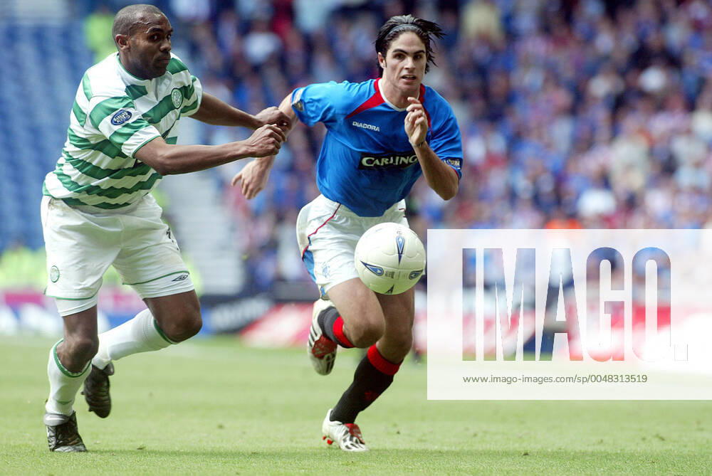 Mikel Arteta & Didier Agathe Glasgow Rangers V Celtic Fc Rangers V Celtic Ibrox Stadium, Glasgow, Scotland 04 October 2003