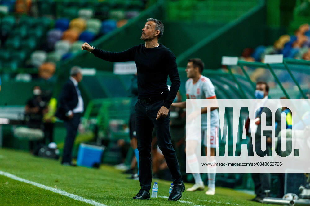 Luis Enrique of Spain during the International Friendly, Länderspiel, Nationalmannschaft match between Portugal v Spain at the Jose Alvalade stadium on October 7, 2020 in Lisbon Portugal Lisboa Portugal - ZUMAd159 20201007_zia_d159_009
