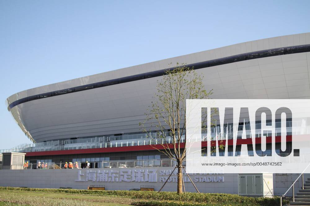 The exterior view of the newly constructed Pudong Football Stadium, which is the home of Chinese Super League club Shanghai SIPG and the venue of this year s League of Legends World Championship, WM, Weltmeisterschaft (S10), which is held by Riot Games, Shanghai, China, 13 October 2020. Pudong Football Stadium ready to host League of Legends World Championship 2020 1048347619510976601