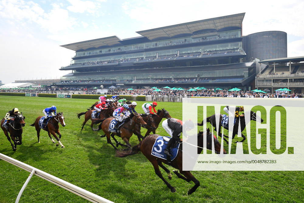 RACING THE EVEREST, Jockey Jason Collett rides It?s Me (right) to victory in race 5, The Kosciuszko during the TAB Everest Race Day at Royal Randwick Racecourse in Sydney, Saturday, October 17, 2020. ( NO ARCHIVING, , NO USE IN BOOKS WITHOUT CONSENT SYDNEY NSW AUSTRALIA