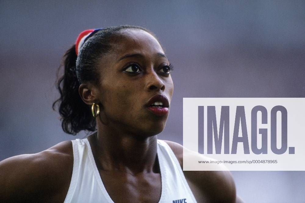Gail Devers (USA) Leichtathletik WM Damen Leichtathletik WM 1993, 100m Porträt Stuttgart