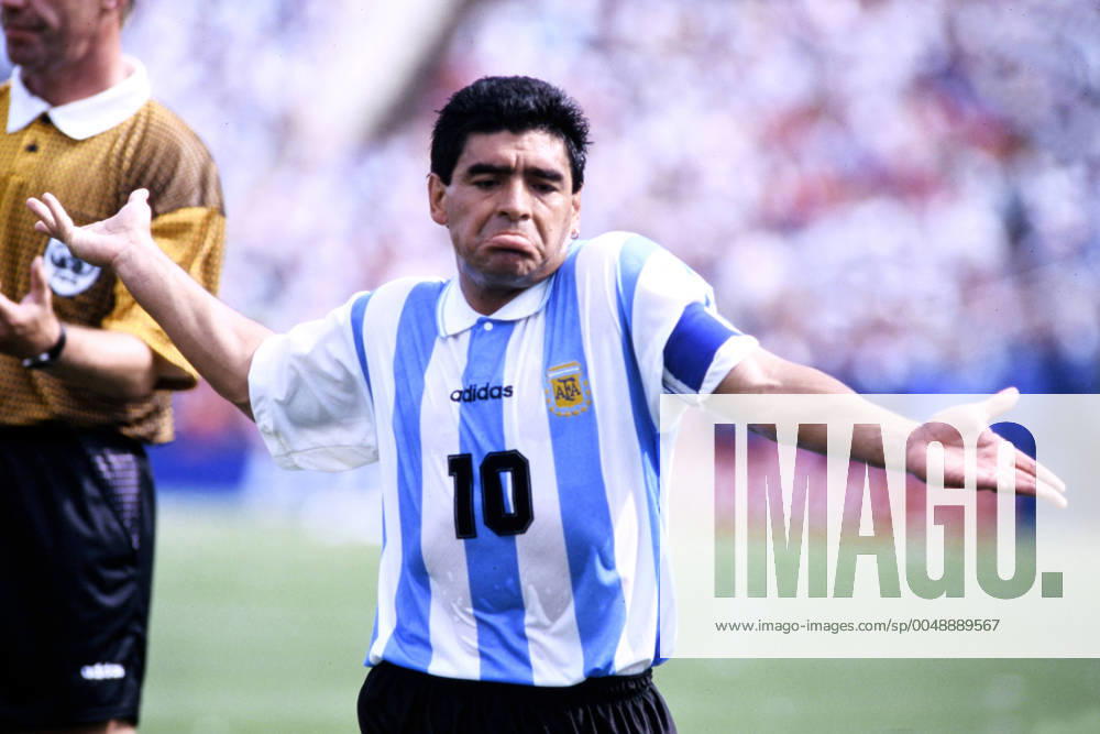 MARADONA Diego Team Argentina FIFA World Cup 1994 in USA Preliminary round game ARG Nigeria 2 1 Diego Maradonas last game for Argentina on 25 06 1994 in Boston