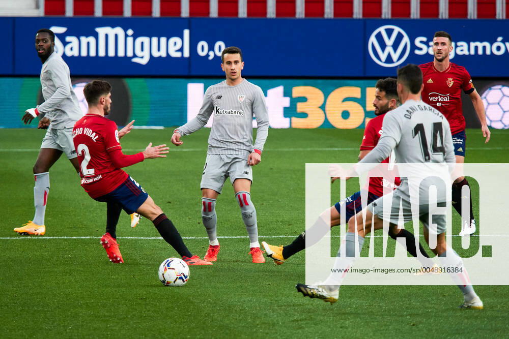 Ruben Garcia of C.A.Osasuna and Ignacio Nacho Vidal Miralles of C.A. Osasuna during the spanish league, LaLiga, football match played between CA Osasuna v Athletic Club de Bilbao at El Sadar Stadium on october 24, 2020 in Pamplona, Navarra, Spain. Pamplona SPAIN - ZUMAa181 20201024_zaa_a181_031