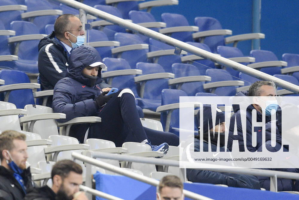 MBAPPE KYLIAN (France) en tribune FOOTBALL : France vs Finlande - Match Amical - stade de France - 11 11 2020 JBAutissier Panoramic