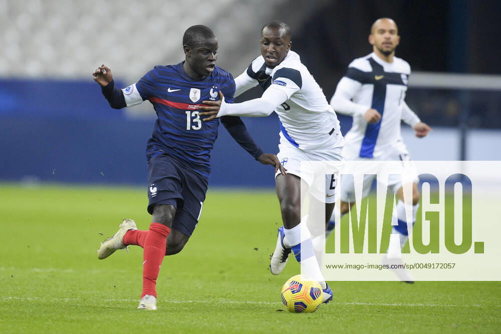KANTE NGOLO (France) vs Glen Kamara (Finlande) FOOTBALL : France vs Finlande - Match Amical - stade de France - 11 11 2020 JBAutissier Panoramic