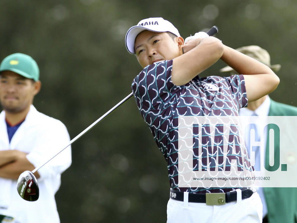 Golf: Masters Tournament Shugo Imahira of Japan tees off on the first hole during the second round of the Masters Tournament at Augusta National Golf Club in Augusta, Georgia, on Nov. 13, 2020.